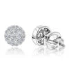 Designer 14K White Gold Cluster Diamond Stud Earrings 0.43ct -Its Hot Jewelry Shop designer 14k cluster diamond stud earrings 056ct p 6746 wh