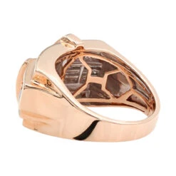 Designer 14K Yellow Gold Men's Diamond Criss Cross Ring 2.5ct -Its Hot Jewelry Shop designer 14k gold mens diamond criss cross ring 25ct backro