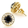 Designer 14K Yellow Gold White Black Diamond Stud Earrings 1.92ct 2 Designer 14K Yellow Gold White Black Diamond Stud Earrings 1.92ct -Its Hot Jewelry Shop designer 14k white black diamond stud earrings 192ct p 6263 ye