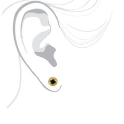 Designer 14K Yellow Gold Yellow Black Diamond Stud Earrings 1.92ct -Its Hot Jewelry Shop designer 14k yellow black diamond stud earrings 192ct p 48235 bodye