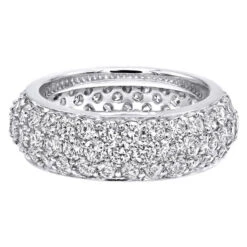 Designer 18K White Gold Pave Diamond Eternity Ring 3.23ct 13 Designer 18K White Gold Pave Diamond Eternity Ring 3.23ct -Its Hot Jewelry Shop designer 18k gold pave diamond eternity ring 323ct p 23024 backwh