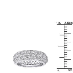 Designer 18K White Gold Pave Diamond Eternity Ring 3.23ct 17 Designer 18K White Gold Pave Diamond Eternity Ring 3.23ct -Its Hot Jewelry Shop designer 18k gold pave diamond eternity ring 323ct p 23024 rulerwh
