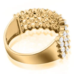 Designer 4 Row Diamond Wedding Band 1.42ct 14K White Gold 13 Designer 4 Row Diamond Wedding Band 1.42ct 14K White Gold -Its Hot Jewelry Shop designer 4 row diamond wedding band 142ct 14k gold p 48308 backye