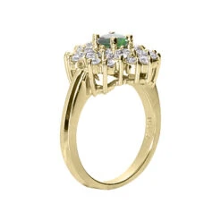 Designer Diamond And Emerald Ring 14K White Gold 0.72ctd 0.50cte 9 Designer Diamond And Emerald Ring 14K White Gold 0.72ctd 0.50cte -Its Hot Jewelry Shop designer diamond and emerald ring 14k 072ctd 050cte p 29537 back yellow