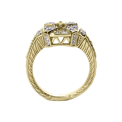 Designer Diamond And Ruby Ring 14K White Gold 0.48ctd 0.15ctr 6 Designer Diamond And Ruby Ring 14K White Gold 0.48ctd 0.15ctr - Image 4