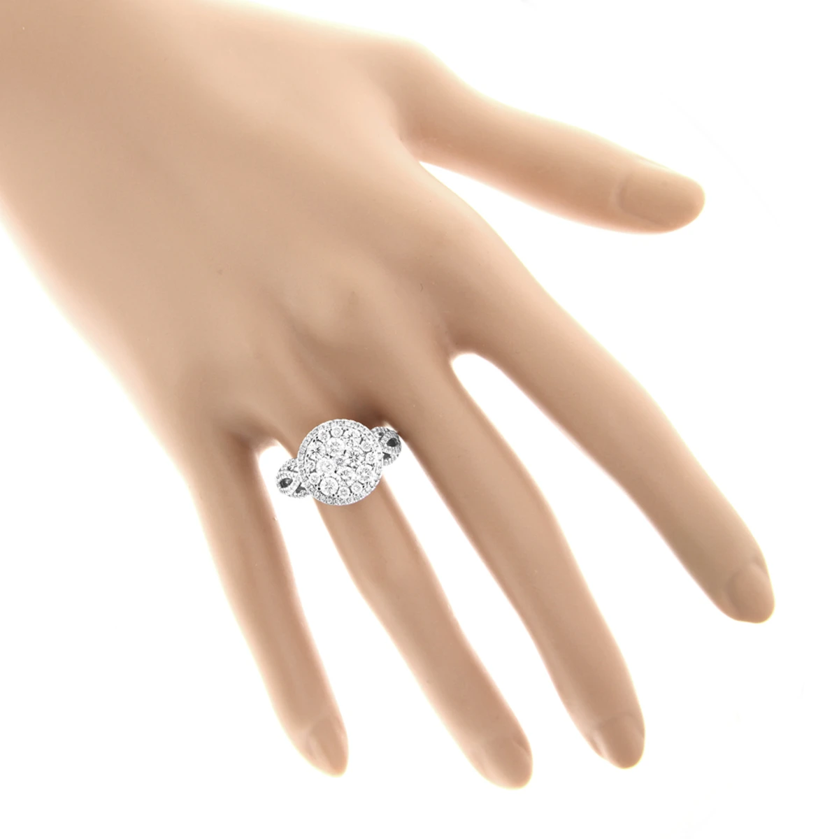 Designer Diamond Cluster 1.89ct Unique Engagement Rings 7 Designer Diamond Cluster 1.89ct Unique Engagement Rings - Image 5