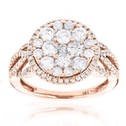 Designer Diamond Cluster 1.89ct Unique Engagement Rings 9 Designer Diamond Cluster 1.89ct Unique Engagement Rings -Its Hot Jewelry Shop designer diamond cluster ring 189ct unique engagement rings ro