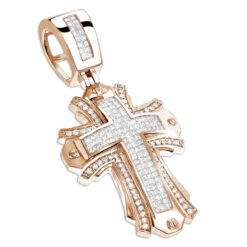 Designer Diamond Cross Pendant 2 Ct 14K White Gold -Its Hot Jewelry Shop designer diamond cross pendant 214ct 14k gold p 47595 ro