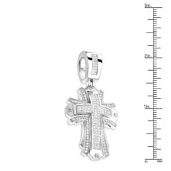 Designer Diamond Cross Pendant 2 Ct 14K White Gold -Its Hot Jewelry Shop designer diamond cross pendant 214ct 14k gold p 47595 rulerwh