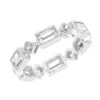 Thin 14K White Gold Princess Cut 3.50ct Diamond Eternity Baguette Band 1 Thin 14K White Gold Princess Cut 3.50ct Diamond Eternity Baguette Band -Its Hot Jewelry Shop designer diamond eternity rings princess cut baguette band 350ct 14k wh