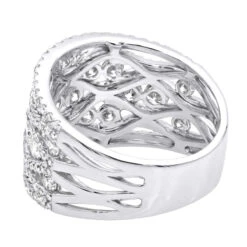 Designer Diamond Right Hand Ring For Women By Luxurman 14K White Gold Band 2.35ct -Its Hot Jewelry Shop designer diamond right hand ring for women by luxurman 14k gold band 235ct backwh