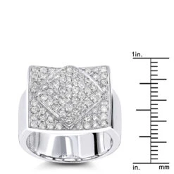 Designer Diamond Ring 1.34ct 14K White Gold -Its Hot Jewelry Shop designer diamond ring 134ct 14k p 44742 rulerwh
