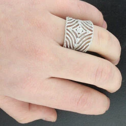 Designer 14K White Gold Cut-Out Diamond Ring 1.40 7 Designer 14K White Gold Cut-Out Diamond Ring 1.40 -Its Hot Jewelry Shop designer diamond rings 14k cut out diamond ring 140 p 38729bod