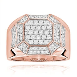 Designer Diamond 14K White Gold Ring For Men By Luxurman 9 Designer Diamond 14K White Gold Ring For Men By Luxurman -Its Hot Jewelry Shop designer diamond rings for men by luxurman 14k white gold ro