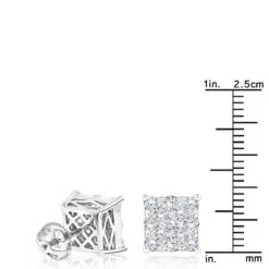 Designer Diamond Stud Earrings For Less 1.75ct 14K White Gold 14 Designer Diamond Stud Earrings For Less 1.75ct 14K White Gold -Its Hot Jewelry Shop designer diamond stud earrings for less 190ct 14k gold rulerwh