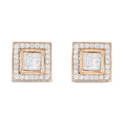 Designer Earrings 14K White Gold Diamond Earrings Studs 1.24 10 Designer Earrings 14K White Gold Diamond Earrings Studs 1.24 -Its Hot Jewelry Shop designer earrings 14k gold diamond earrings studs 124 p 6996 ro