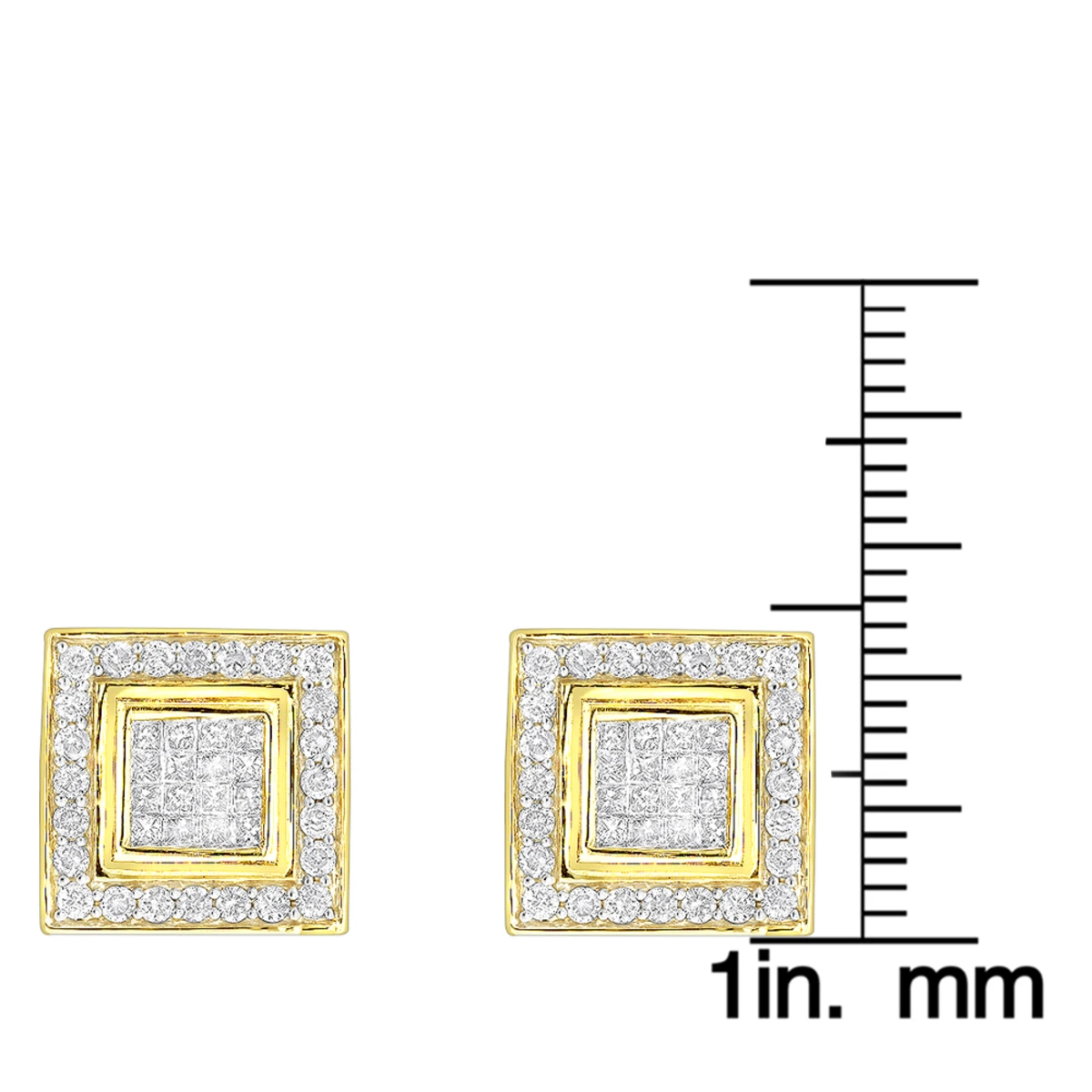 Designer Earrings 14K White Gold Diamond Earrings Studs 1.24 8 Designer Earrings 14K White Gold Diamond Earrings Studs 1.24 - Image 6