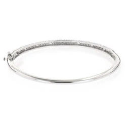 Designer Luxurman 14K White Gold Pave Diamond Bangle Bracelet For Women 1.25ct 12 Designer Luxurman 14K White Gold Pave Diamond Bangle Bracelet For Women 1.25ct -Its Hot Jewelry Shop designer luxurman 14k gold pave diamond bangle bracelet for women 125ct backwh