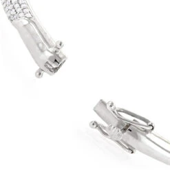 Designer Luxurman 14K White Gold Pave Diamond Bangle Bracelet For Women 1.25ct 14 Designer Luxurman 14K White Gold Pave Diamond Bangle Bracelet For Women 1.25ct -Its Hot Jewelry Shop designer luxurman 14k gold pave diamond bangle bracelet for women 125ct bodye