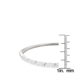 Designer Luxurman 14K White Gold Pave Diamond Bangle Bracelet For Women 1.25ct 15 Designer Luxurman 14K White Gold Pave Diamond Bangle Bracelet For Women 1.25ct -Its Hot Jewelry Shop designer luxurman 14k gold pave diamond bangle bracelet for women 125ct ruler