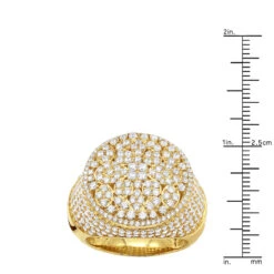 Designer Men's 4 Carat Diamond 10K Yellow Gold Pinky Rings -Its Hot Jewelry Shop designer one of a kind mens diamond ring in 10k gold pinky rings 4 carat 407077 rulerye