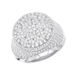 Designer Men's 4 Carat Diamond 10K Yellow Gold Pinky Rings -Its Hot Jewelry Shop designer one of a kind mens diamond ring in 10k gold pinky rings 4 carat 407077 wh