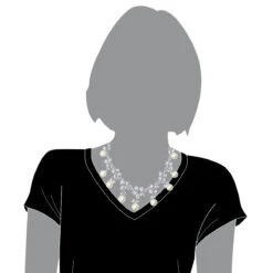 Designer South Sea Pearl And Diamond Necklace Flower Design 18K White Gold 8 Designer South Sea Pearl And Diamond Necklace Flower Design 18K White Gold -Its Hot Jewelry Shop designer south sea pearl and diamond necklace flower design 18k gold bodwh