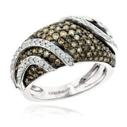 Designer White Brown Diamond Fashion Ring For Women By Luxurman 2ct -Its Hot Jewelry Shop designer white brown diamond fashion ring for women by luxurman 2ct wh