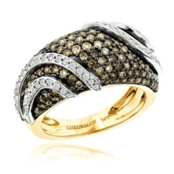 Designer White Brown Diamond Fashion Ring For Women By Luxurman 2ct -Its Hot Jewelry Shop designer white brown diamond fashion ring for women by luxurman 2ct ye