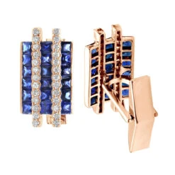 Diamond And Sapphire Cufflinks For Men 14K White Gold Unique Gift 4.5ct 9 Diamond And Sapphire Cufflinks For Men 14K White Gold Unique Gift 4.5ct -Its Hot Jewelry Shop diamond and sapphire cufflinks for men in solid 14k gold unique gift 45ct 000971 ro