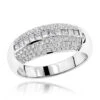 Unique Diamond Bands 18K White Gold Women's Diamond Ring 0.60ct -Its Hot Jewelry Shop diamond bands 18k gold womens diamond ring 070ct p 121 wh