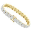 Diamond Bracelet For Women 14K Yellow Gold 8Ct Round And Baguette Diamonds 1 Diamond Bracelet For Women 14K Yellow Gold 8Ct Round And Baguette Diamonds -Its Hot Jewelry Shop diamond bracelet for women 14k gold 8ct round and baguette diamonds 804076 ye