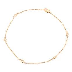Diamond By The Yard Solid 14K Gold Anklet Bracelet With Diamonds By Luxurman 10 Diamond By The Yard Solid 14K Gold Anklet Bracelet With Diamonds By Luxurman -Its Hot Jewelry Shop diamond by the yard solid 14k gold ankle bracelet with diamonds by luxurman ro