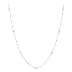 14K Yellow Gold Diamonds By The Yard Necklace 0.7ct 16-20 Inches -Its Hot Jewelry Shop diamond chains 14k diamond by the yard necklace 070 p 35701 ro