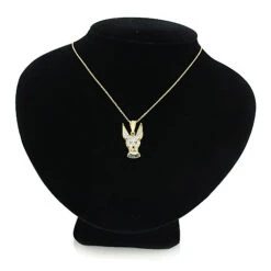 14K Yellow Gold Diamond Dog Pendant Chihuahua Pet 8 14K Yellow Gold Diamond Dog Pendant Chihuahua Pet -Its Hot Jewelry Shop diamond chihuahua pendant in 14k dog jewelry for people 3