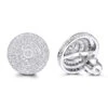 Large Diamond Circle Earrings Studs In Sterling Silver 0.22ct -Its Hot Jewelry Shop diamond circle earrings 023ct sterling silver p 47924 wh