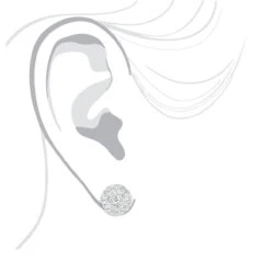 Diamond Cluster Earrings Studs 14K White Gold 1.75ct -Its Hot Jewelry Shop diamond cluster earrings studs 14k gold 175ct bodwh