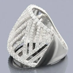 Diamond Cocktail Ring For Women 14K White Gold 1.25 Carats 6 Diamond Cocktail Ring For Women 14K White Gold 1.25 Carats -Its Hot Jewelry Shop diamond cocktail ring 125 p 38728back