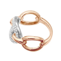 Luxurman 14K Yellow Gold Cuban Link Chain Design Ladies Diamond Cocktail Ring 0.6ct 15 Luxurman 14K Yellow Gold Cuban Link Chain Design Ladies Diamond Cocktail Ring 0.6ct -Its Hot Jewelry Shop diamond cocktail ring for women in 14k gold cuban link chain design 06ct 803214 backro 20211214