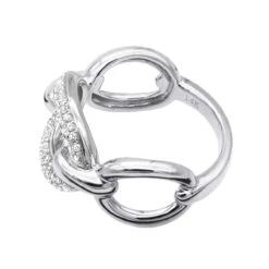 Luxurman 14K Yellow Gold Cuban Link Chain Design Ladies Diamond Cocktail Ring 0.6ct 13 Luxurman 14K Yellow Gold Cuban Link Chain Design Ladies Diamond Cocktail Ring 0.6ct -Its Hot Jewelry Shop diamond cocktail ring for women in 14k gold cuban link chain design 06ct 803214 backwh 20211214