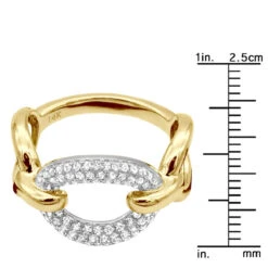 Luxurman 14K Yellow Gold Cuban Link Chain Design Ladies Diamond Cocktail Ring 0.6ct 17 Luxurman 14K Yellow Gold Cuban Link Chain Design Ladies Diamond Cocktail Ring 0.6ct -Its Hot Jewelry Shop diamond cocktail ring for women in 14k gold cuban link chain design 06ct 803214 rulerye 20211214