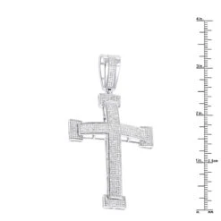 Diamond Crosses 14K White Gold Men's Diamond Cross Pendant 2ct -Its Hot Jewelry Shop diamond crosses 14k mens diamond cross pendant 231ct p 6501 rulerwh