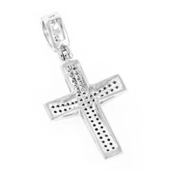 Diamond Crosses 14K White Gold Small Diamond Cross Necklace .30ct 10 Diamond Crosses 14K White Gold Small Diamond Cross Necklace .30ct -Its Hot Jewelry Shop diamond crosses 14k small diamond cross necklace 30ct p 6527 backwh