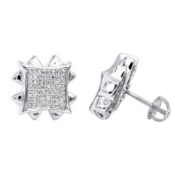 Diamond Earrings 14K Rose Gold Diamond Stud Earrings 1.66ct -Its Hot Jewelry Shop diamond earrings rose gold diamond stud earrings 166ct p 6429 wh