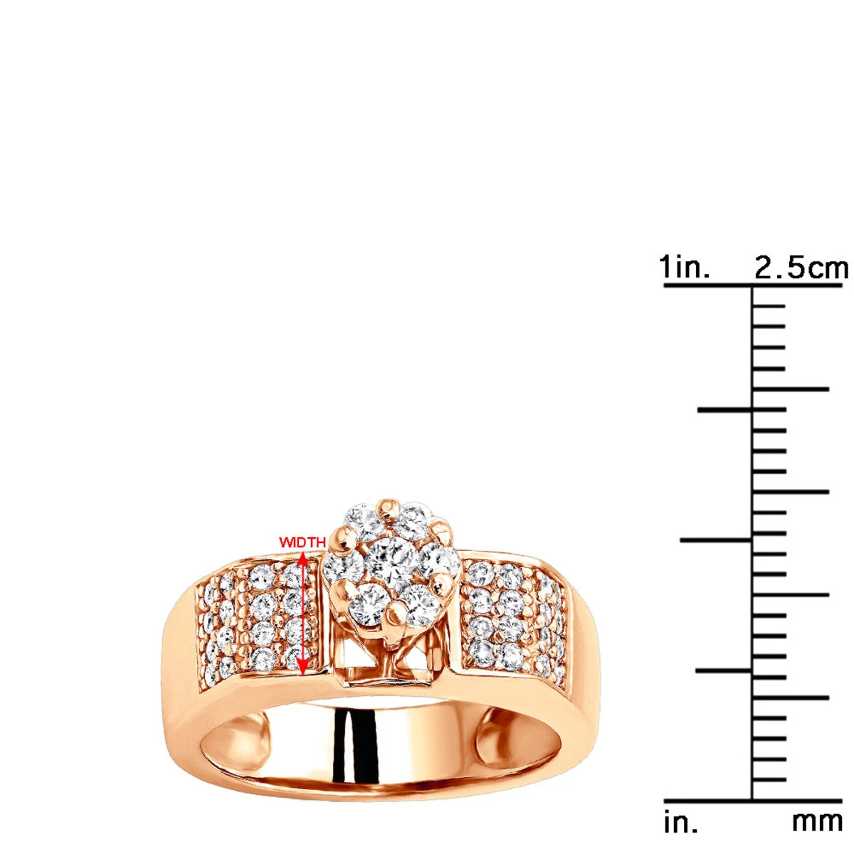 Affordable Pre-Set Diamond Engagement Ring 14K White Gold .75 11 Affordable Pre-Set Diamond Engagement Ring 14K White Gold .75 - Image 9