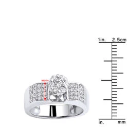 Affordable Pre-Set Diamond Engagement Ring 14K White Gold .75 18 Affordable Pre-Set Diamond Engagement Ring 14K White Gold .75 -Its Hot Jewelry Shop diamond engagement rings 14k pre set diamond ring 75 p 6807 rulerwh