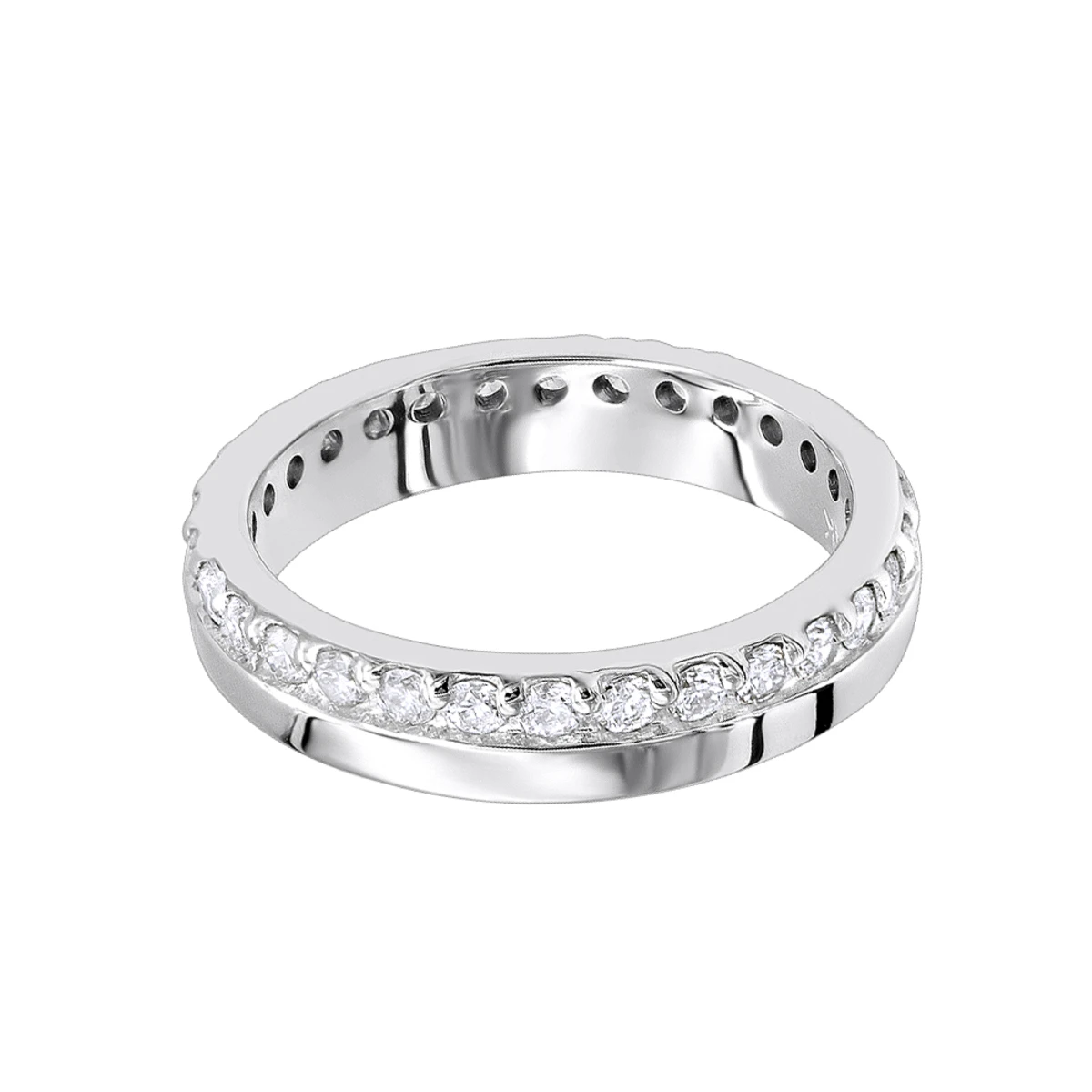 Thin Diamond Eternity Bands 14K White Gold Eternity Ring 0.57ct 6 Thin Diamond Eternity Bands 14K White Gold Eternity Ring 0.57ct - Image 4