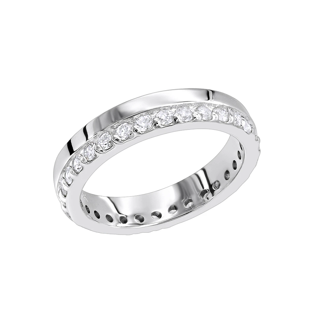 Thin Diamond Eternity Bands 14K White Gold Eternity Ring 0.57ct 3 Thin Diamond Eternity Bands 14K White Gold Eternity Ring 0.57ct