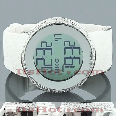 Ladies I-Gucci 3ct Diamond Watch YA114216 3 Ladies I-Gucci 3ct Diamond Watch YA114216