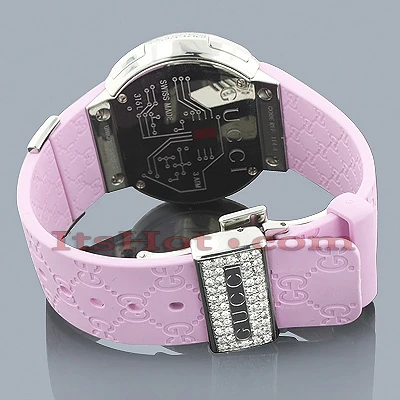 Women's 114 I-Gucci 3ct Diamond Pink Watch YA114404 4 Women's 114 I-Gucci 3ct Diamond Pink Watch YA114404 - Image 2